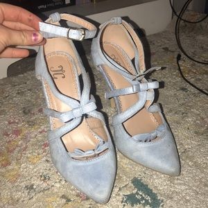 Light blue heels